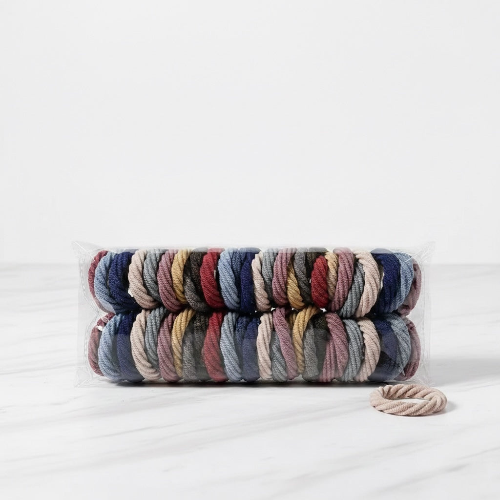 Braided Hair Ties (10-Piece Set) Designed With A Soft Seamless Texture, Firm Hold