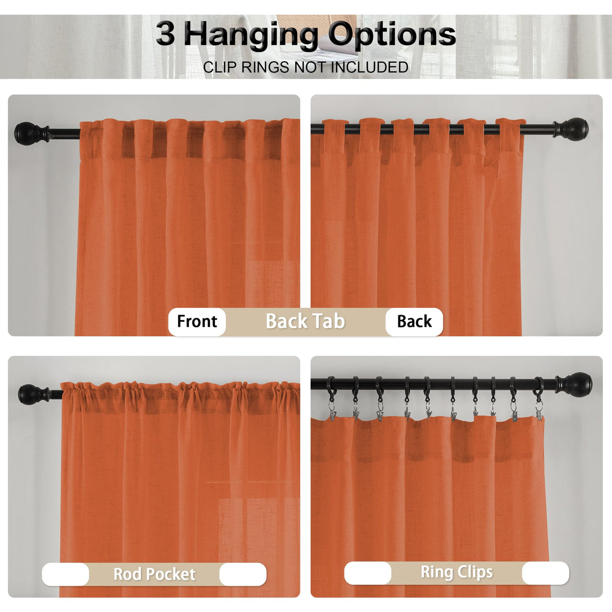 Window Curtain 84 Inch Length Panels Drapes 52 x 84
