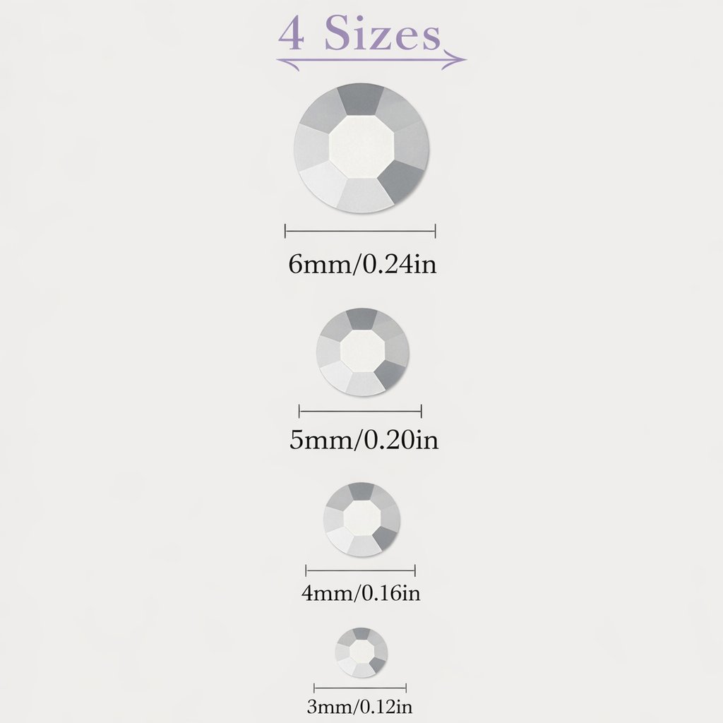 CrystalCrown Hair & Nail Styling Jewels Collection - Hair Stickers - Accessories for Hairstyling
