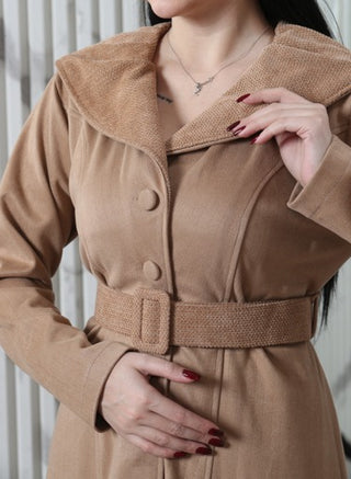 Long coat- hood design