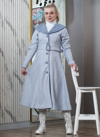 Long coat- hood design