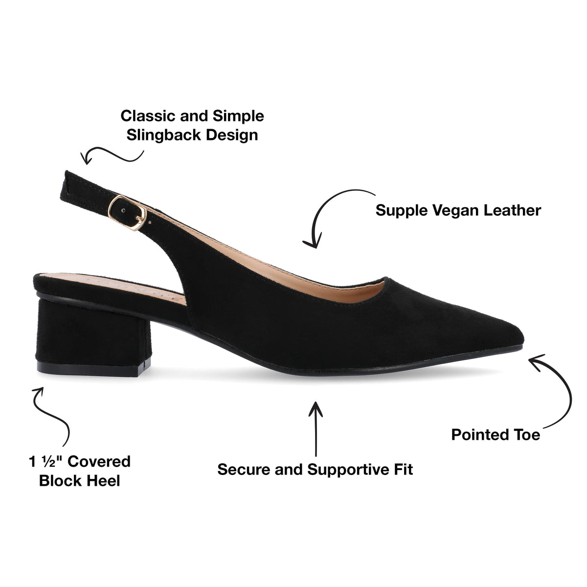 Journee Women's Sylvia Pumps Black