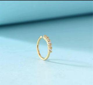 Cool Nose Jewelry 1pc Sparkly Inlaid Shiny Zircon
