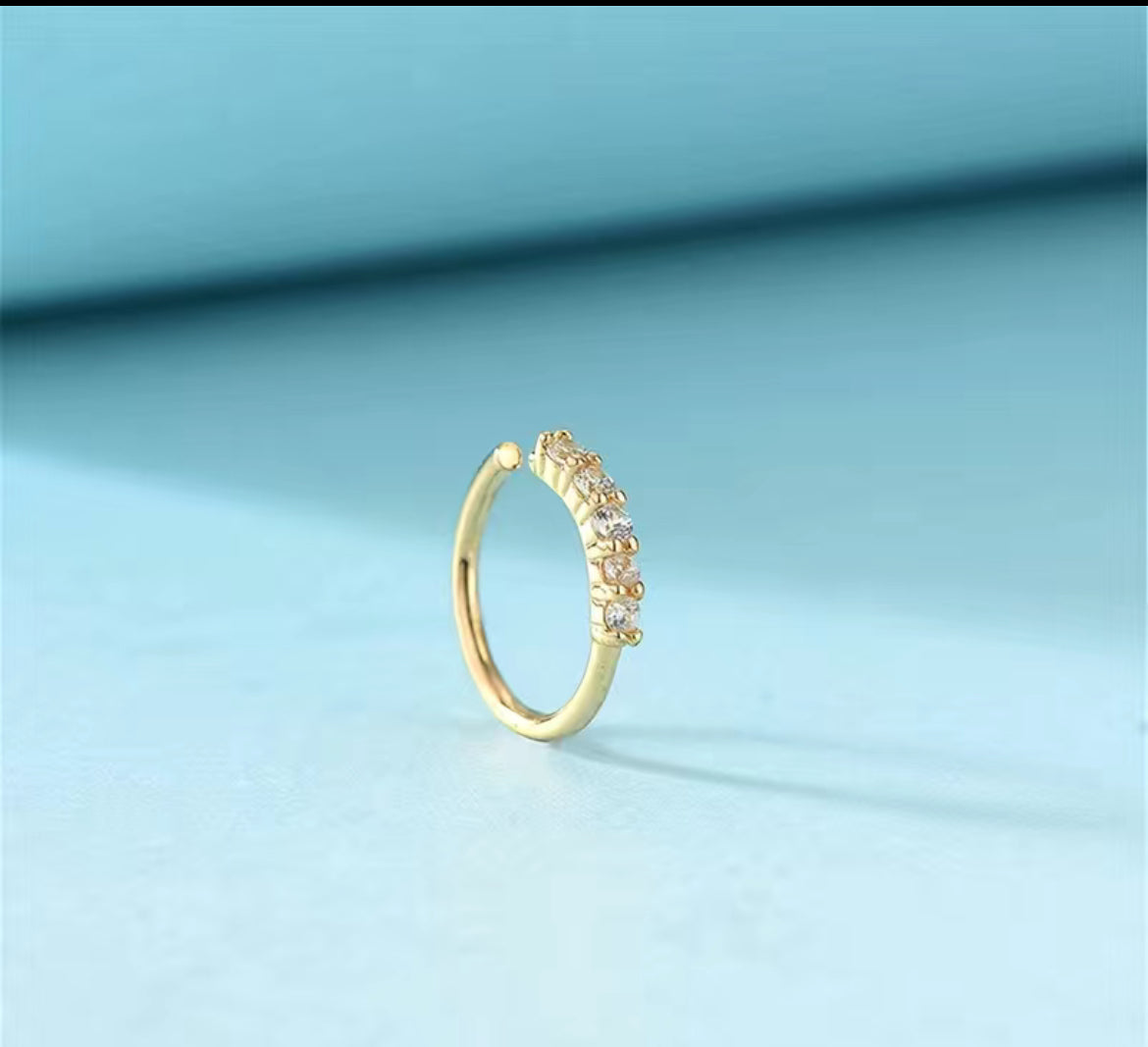 Cool Nose Jewelry 1pc Sparkly Inlaid Shiny Zircon