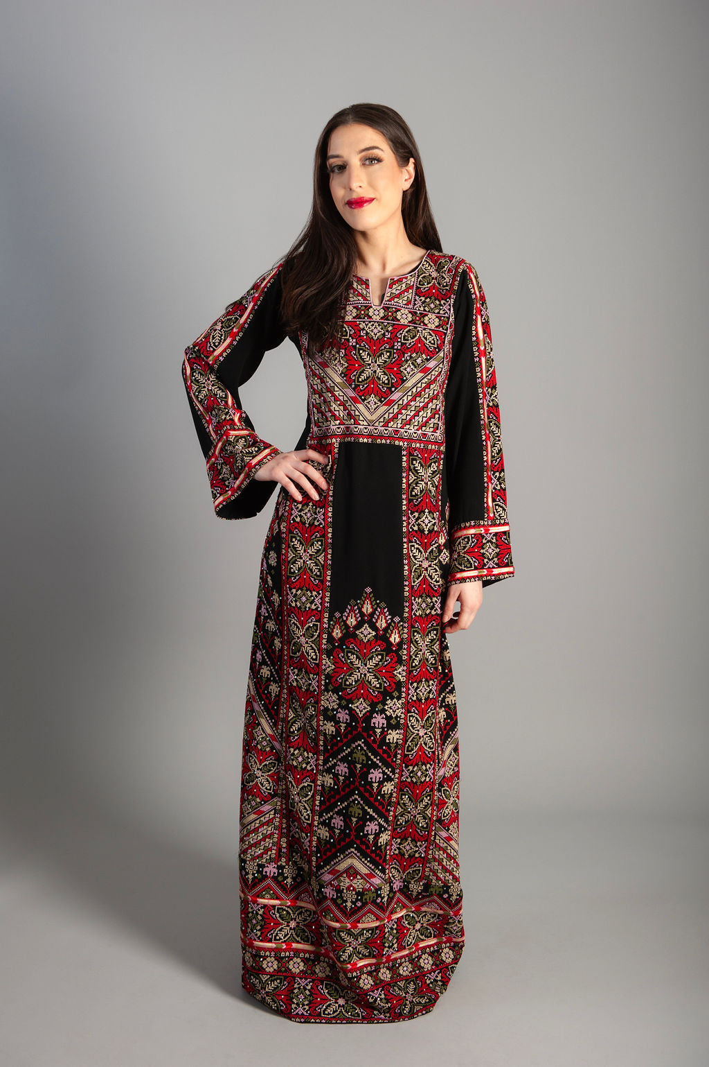 Embroidered Thobe - Eastern Elegance Legacy- Heritage For All Occasions Holidays And Celebrations