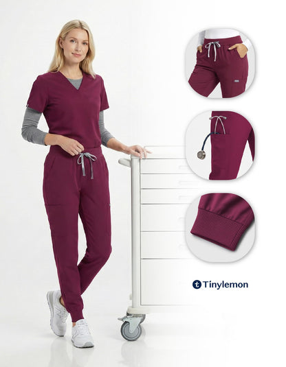Women's 8-Pocket Jogger Scrub Pants