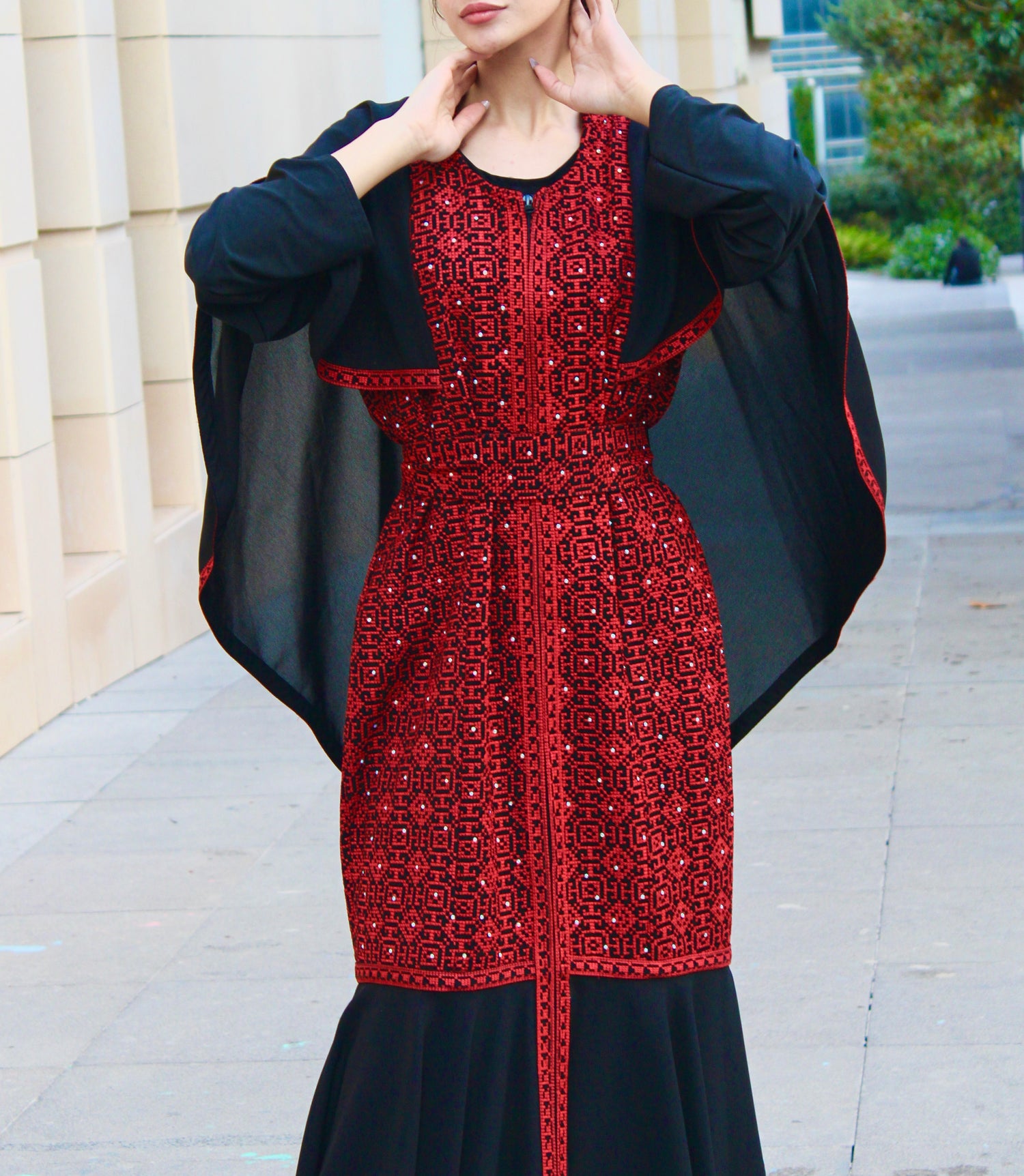 Embroidery Dress - Distinctive butterfly dress