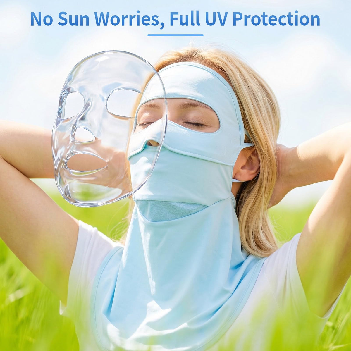 3 Pack Breathable Sun Protection Face Mask Women