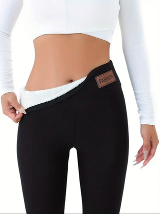 High Elastic Warm Women's Sportswear autumn and Winter Fashion Tight Bottoms