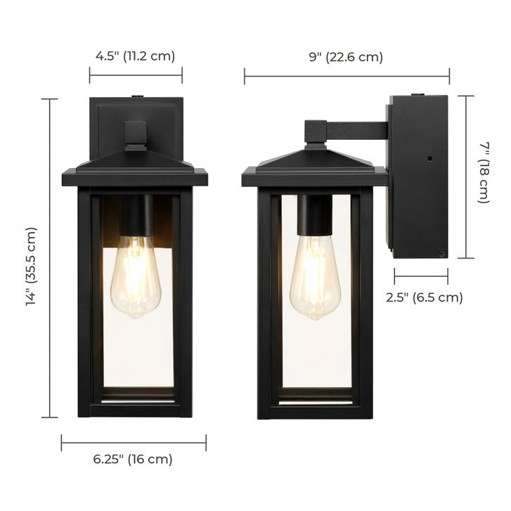 Globe Electric Dusk-to-Dawn Outdoor Sconce with GFCI