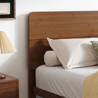 Queen Size Bamboo Wood Platform Bed Frame