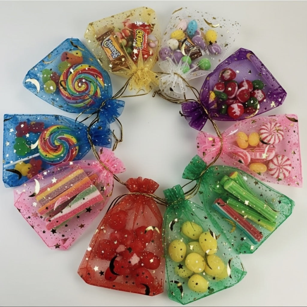 Gift Bags 10pcs Transparent Gift Bags for Candy — Wedding & Party Packaging