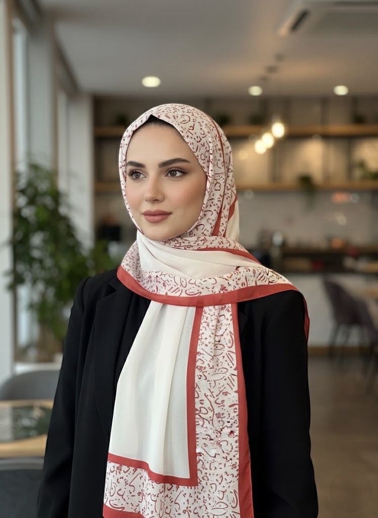 Heritage Plaid Hijab-Classic Warmth