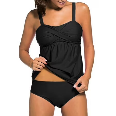 Tankini Set Two Piece Padded Bathing Suits Swimsuit