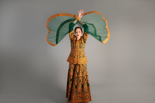 Women Kaftan Butterfly design Long embroidery Maxi Dress Long Sleeves, Bridal, Evening, Party