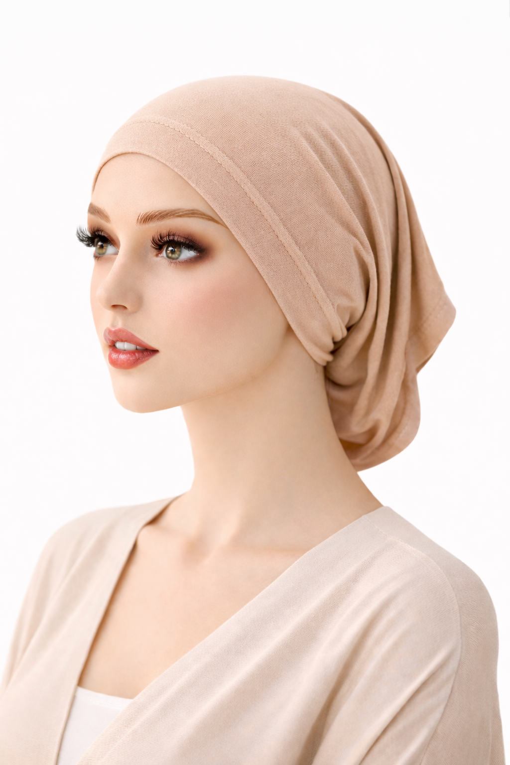 Turban 4-piece Cap Hijab Cap Under Scarf - Polyester