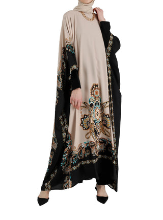 Light dress - abaya - polyester - black