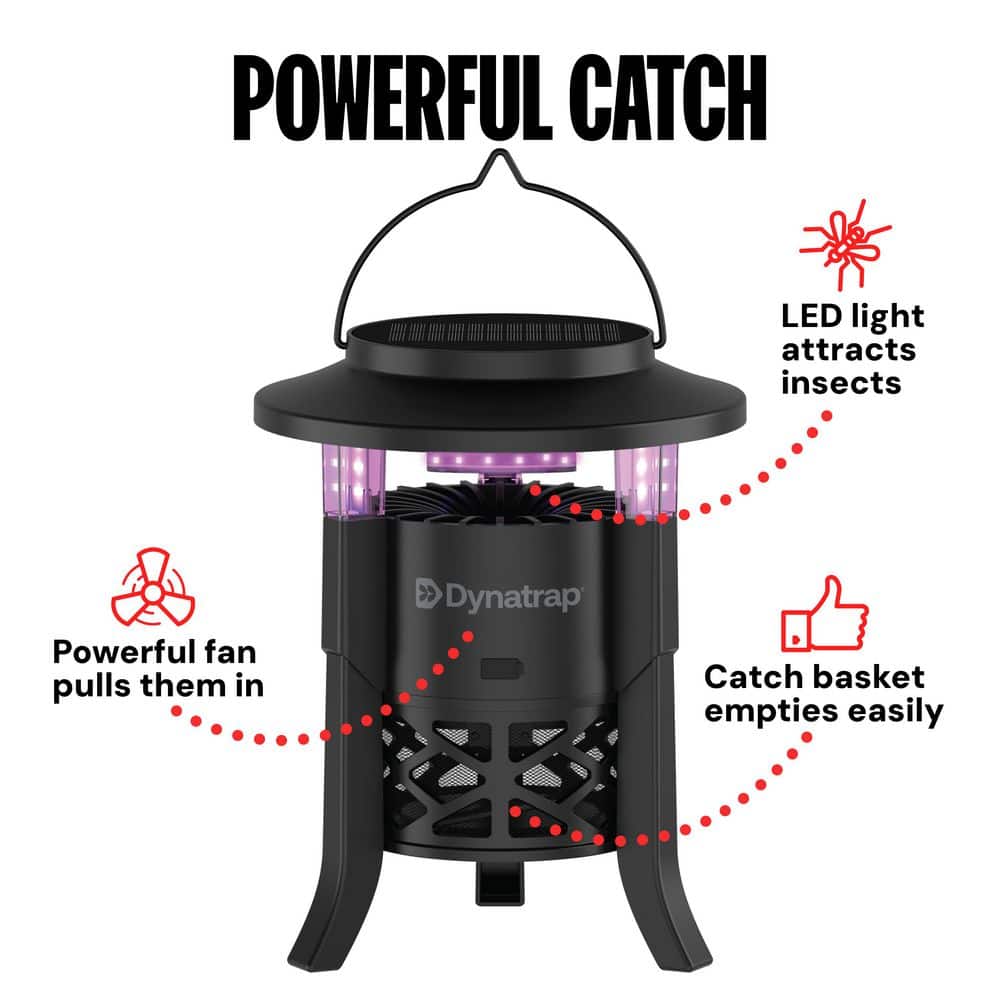 DynaTrap Solar-Powered Outdoor UV-LED Flying Insect Trap