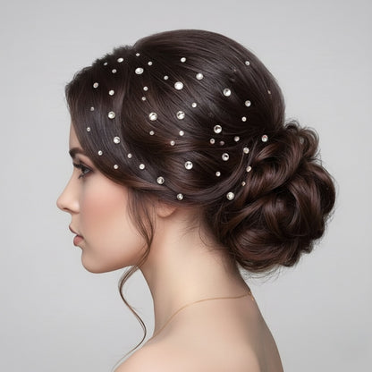 CrystalCrown Hair & Nail Styling Jewels Collection - Hair Stickers - Accessories for Hairstyling
