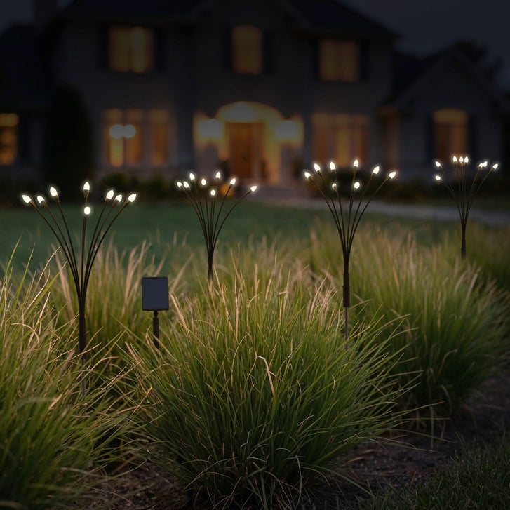 Solar LED pathway Source Landscape Lights, 4-Pack