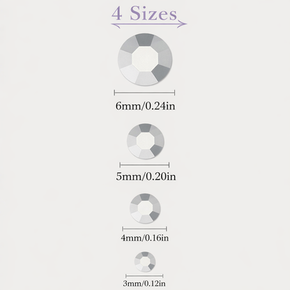 CrystalCrown Hair & Nail Styling Jewels Collection - Hair Stickers - Accessories for Hairstyling