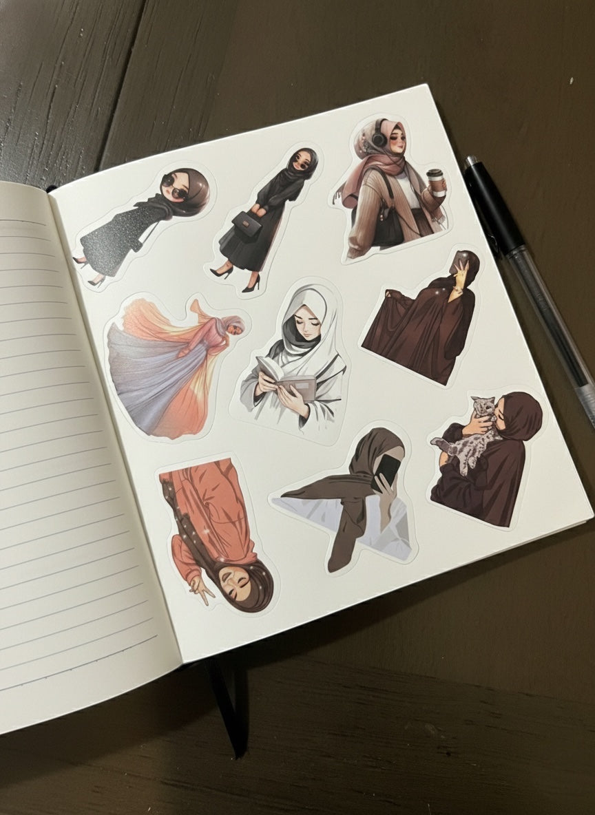 Girl Stickers 55pcs - Phone Decoration - Laptop