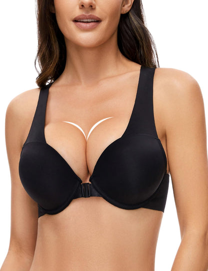 Women's Seamless Push-Up Padded Racerback Bra