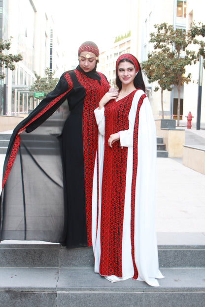 Abaya Embroidered Thobe for for All Occasions Holidays and Celebrations Full length embroidered