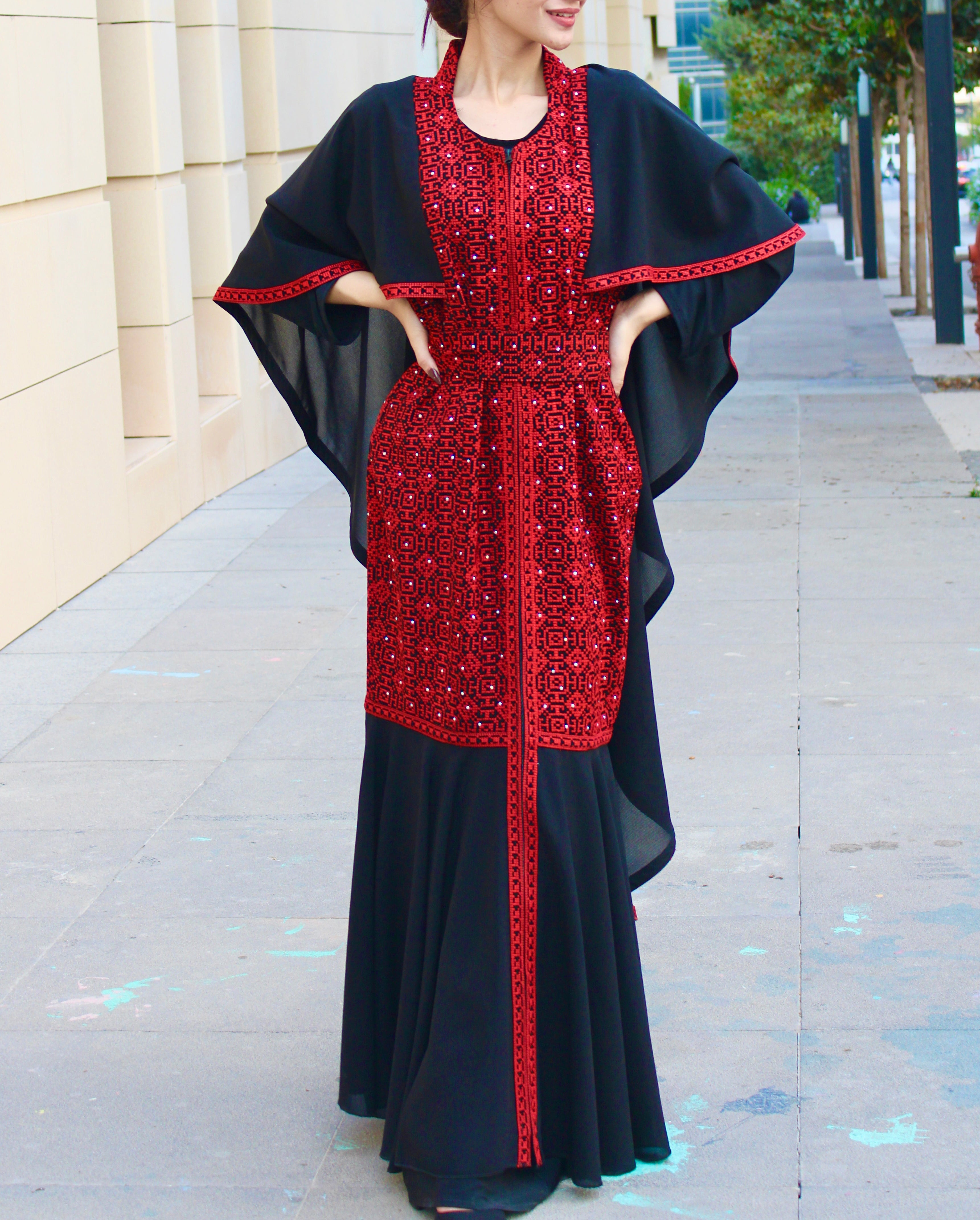 Embroidery Dress - Distinctive butterfly dress