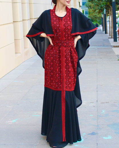 Embroidery Dress - Distinctive butterfly dress