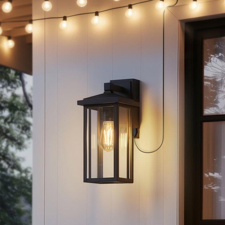 Globe Electric Dusk-to-Dawn Outdoor Sconce with GFCI