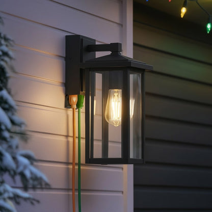 Globe Electric Dusk-to-Dawn Outdoor Sconce with GFCI