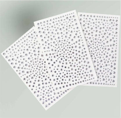 CrystalCrown Hair & Nail Styling Jewels Collection - Hair Stickers - Accessories for Hairstyling