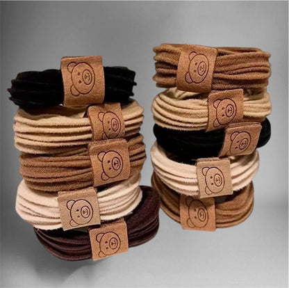 Hair Ties (Set of 10) - these elastics offer a superior grip for a secure hold all day long