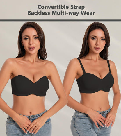 Women's Seamless Strapless Minimizer Bra