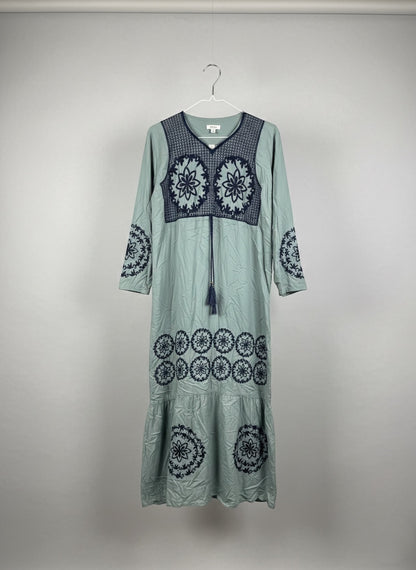 Home Dress - Long Dress - Sage Green