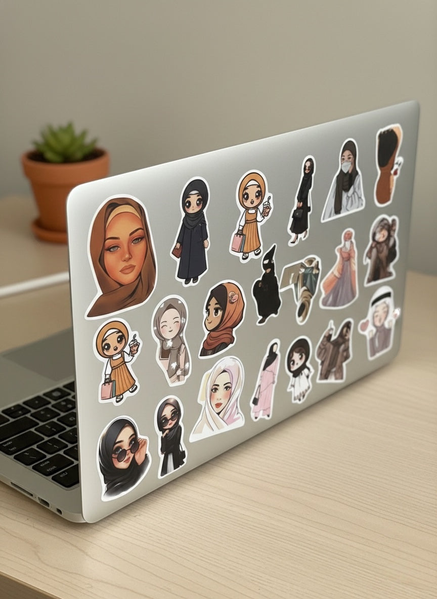 Girl Stickers 55pcs - Phone Decoration - Laptop
