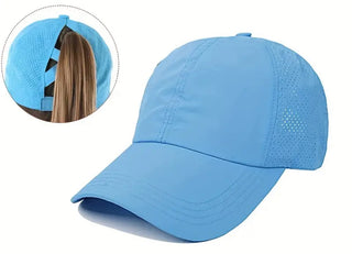 Cap Sun Protection - blue - Hat Women Sports Cap