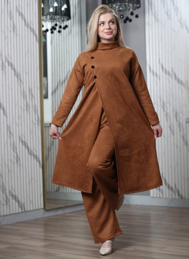 velvet two-piece set- tunic