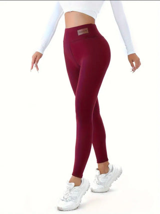 High Elastic Warm Women's Sportswear autumn and Winter Fashion Tight Bottoms