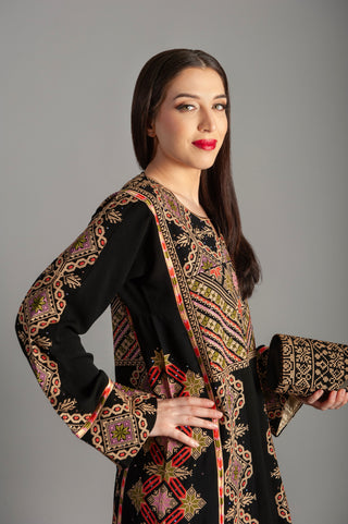 thobe embroidered - Arabic dress for all occasions - holidays and celebrations