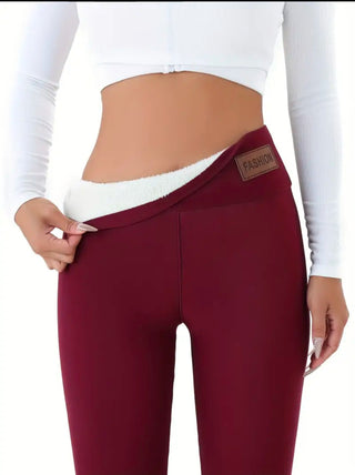 High Elastic Warm Women's Sportswear autumn and Winter Fashion Tight Bottoms