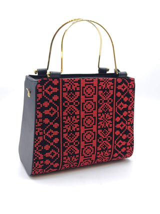 Handbag - Embroidered - red