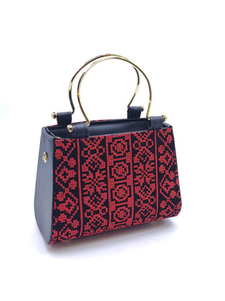 Handbag - Embroidered - red