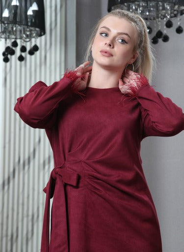 Heavy red dress