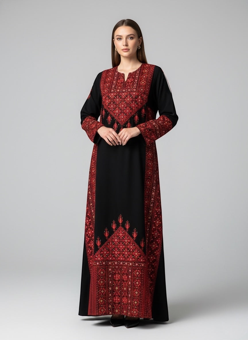 Embroidered Thobe - Tatreez - Dress