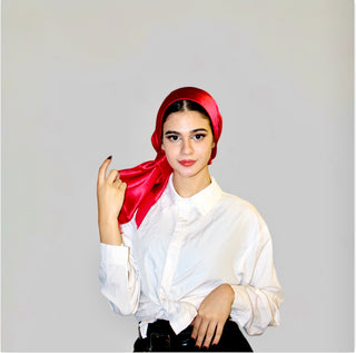 Hijab - Satin - Red