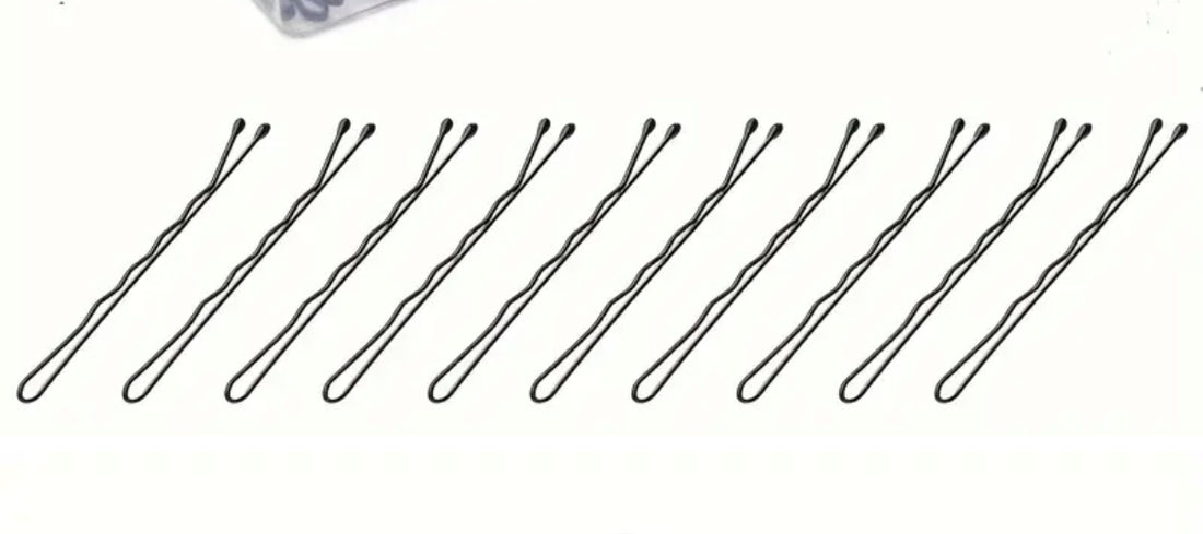 100pcs - Invisible Wave Pins - black