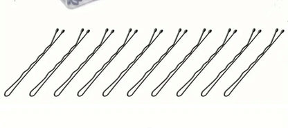 100pcs - Invisible Wave Pins - black