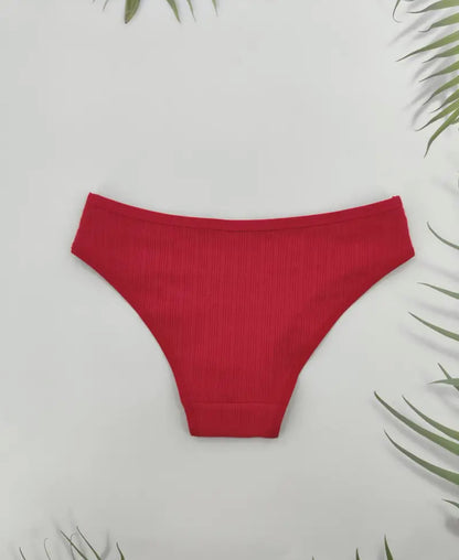 6pcs Simple Soft - Comfy Stretchy Panties - underwear